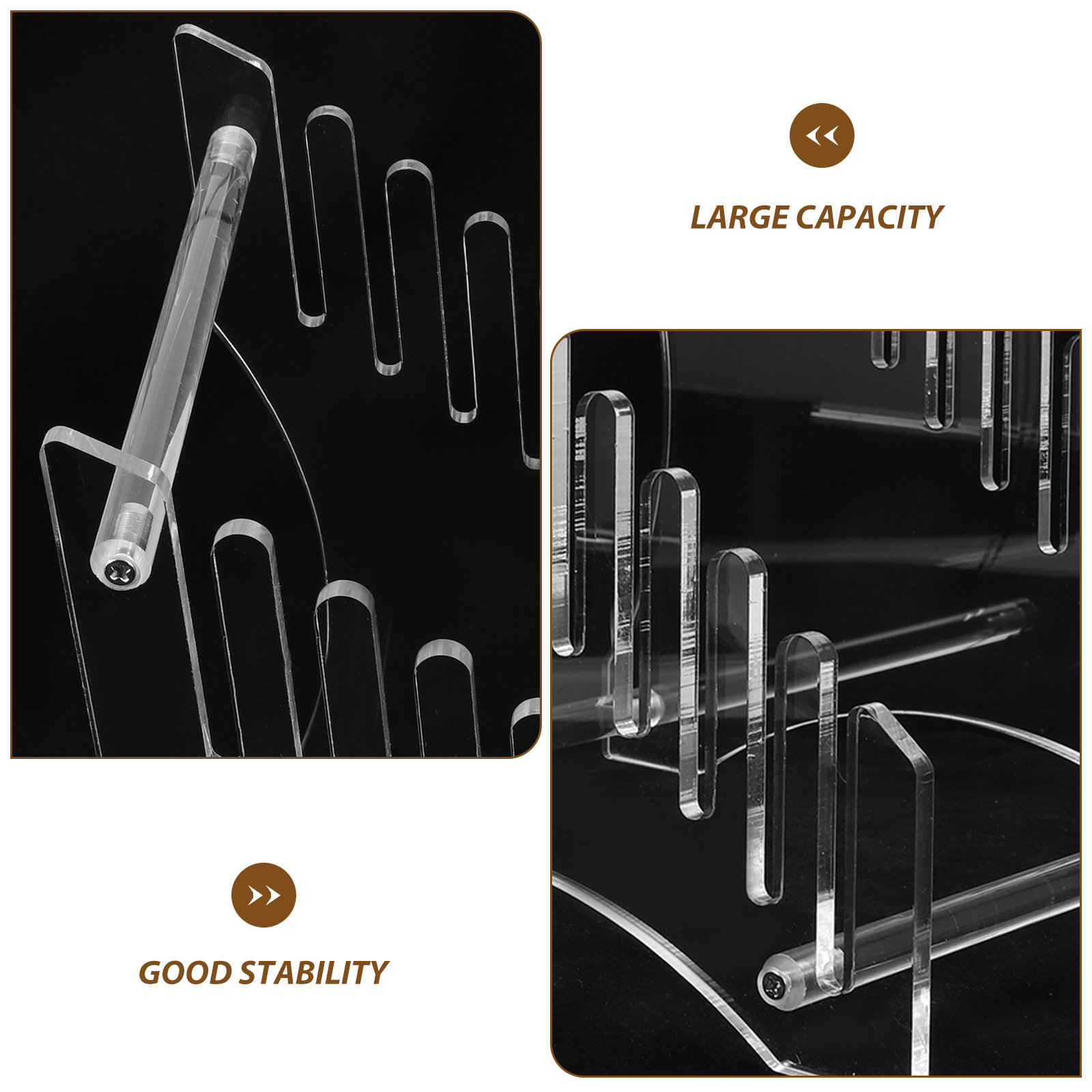 Tiered Acrylic Record Display  - Magazine Holder Rack ulasan dan harga