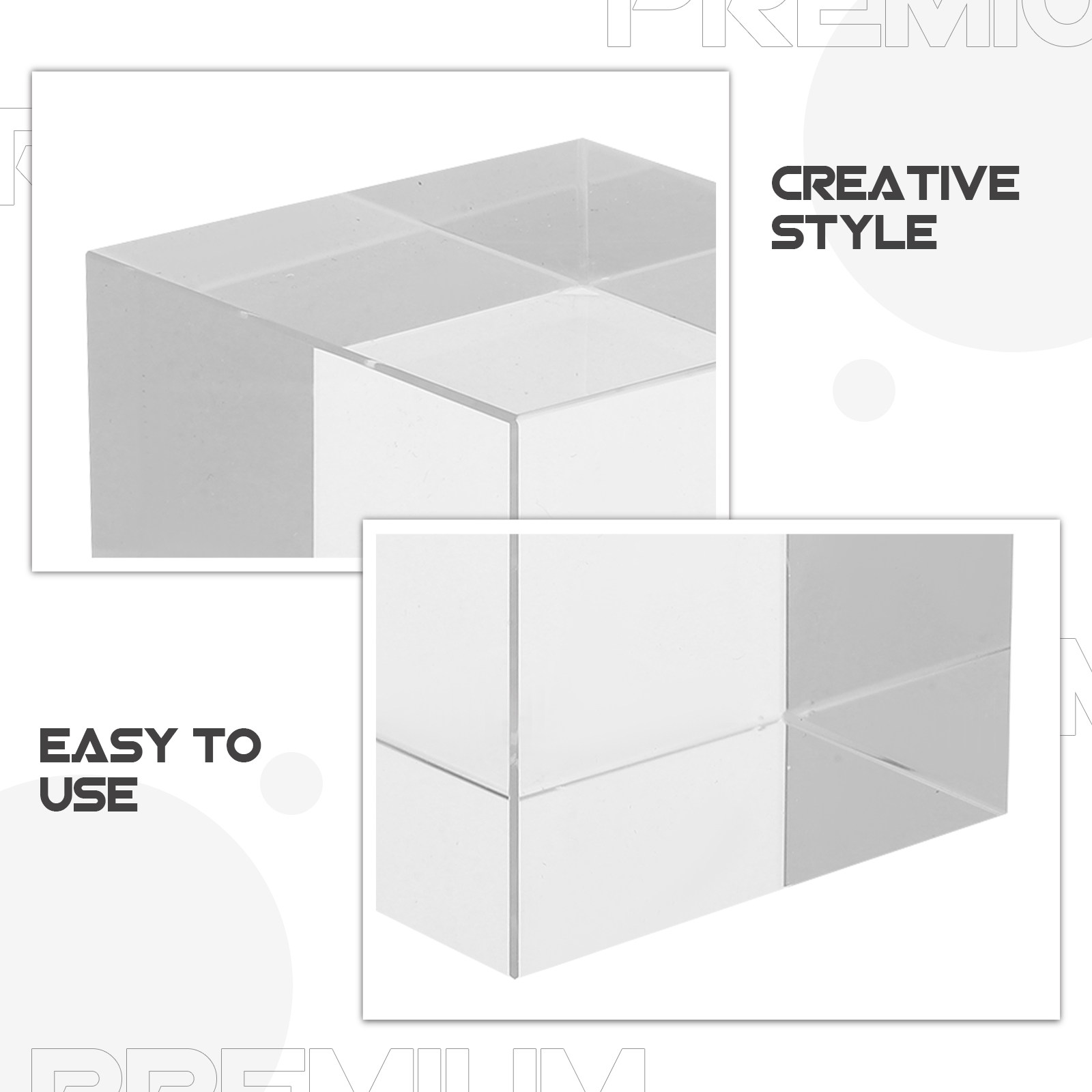Smooth Finish Square Crystal P - Paper Weight Crystal ulasan dan harga