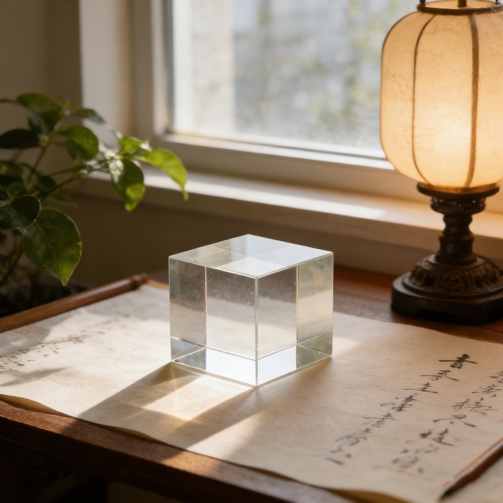 Smooth Finish Square Crystal P - Paper Weight Crystal ulasan dan harga