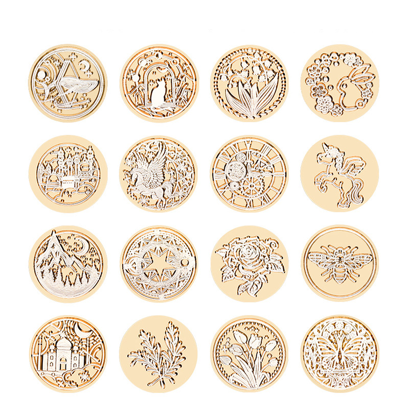 Star Sky Lotus Rose Pattern Wa - Wax Seal Stamp Set ulasan dan harga