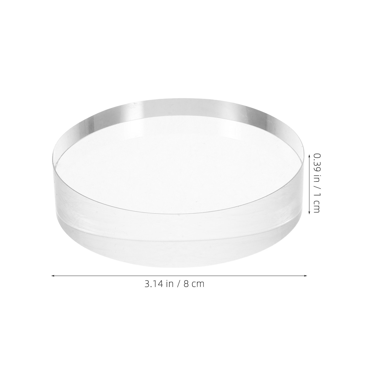 Clear Round Crystal Glass Pape - Paper Weight Crystal ulasan dan harga