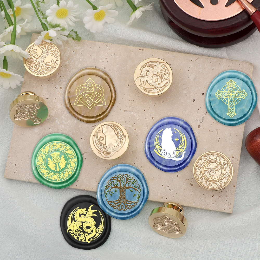 Creative Moon Rabbit Cross Dra - Wax Seal Stamp Set ulasan dan harga
